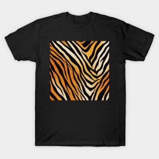 Tiger Stripes Print T-Shirt